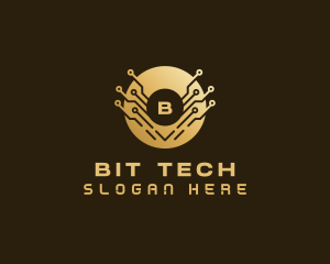 Cyber Tech Cryptocurrency logo design