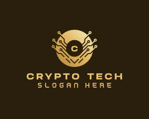 Cryptocurrency - Cyber Tech Cryptocurrency logo design