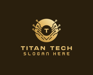 Cyber Tech Cryptocurrency logo design