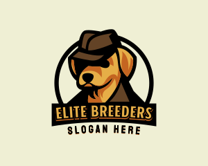 Detective Cartoon Dog logo design