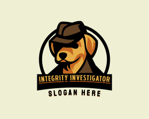 Investigator - Detective Cartoon Dog logo design