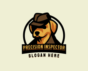 Inspector - Detective Cartoon Dog logo design