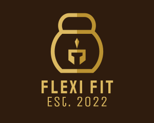 Gladiator Fitness Kettlebell  logo design