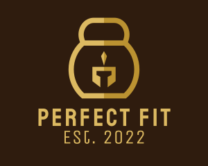 Gladiator Fitness Kettlebell  logo design