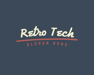 Retro Handwritten Business logo design