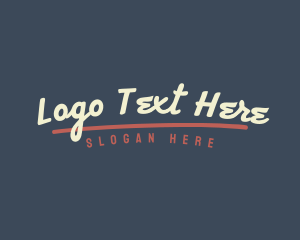 Retro Handwritten Business Logo