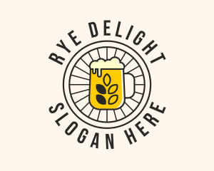 Rye - Wheat Barley Beer Mug logo design