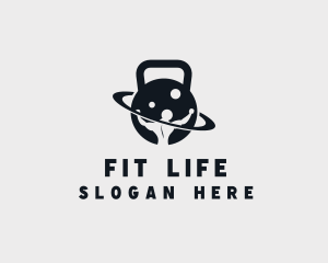 Kettlebell Fitness Instructor logo design