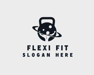 Kettlebell Fitness Instructor logo design