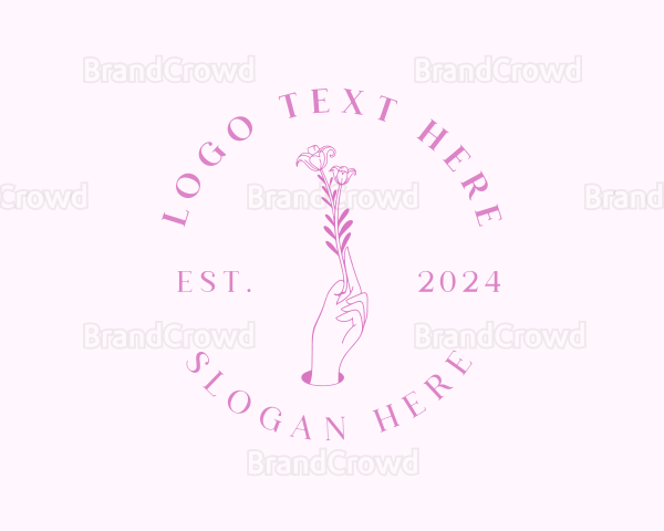 Flower Hand Florist Logo