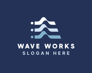 Professional Wave Startup logo design