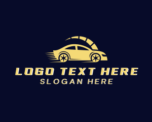 Sedan - Speedometer Car Vehicle logo design