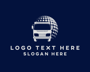 Courier - Global Truck Logistics logo design