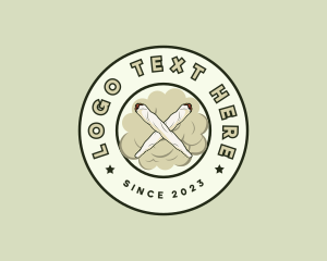 Emblem - Cannabis Smoking Weed logo design