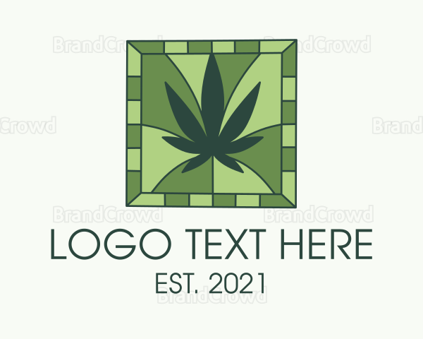 Green Weed Tile Logo