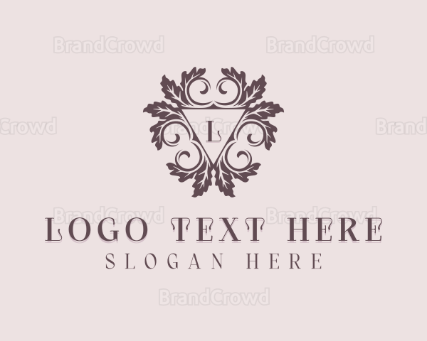 Luxury Floral Leaf Logo