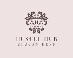 Luxury Floral Leaf logo design