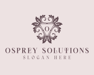 Luxury Floral Leaf logo design