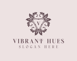 Luxury Floral Leaf logo design