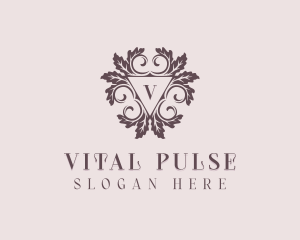 Luxury Floral Leaf logo design