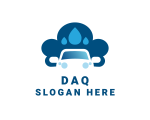 Car Wash Water Drop Logo