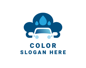 Automobile - Car Wash Water Drop logo design