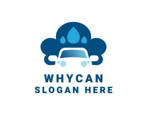 Wash Service - Car Wash Water Drop logo design