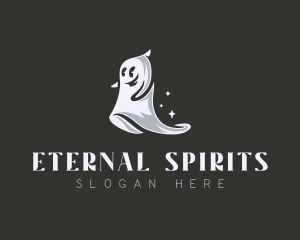 Spooky Ghost Halloween logo design