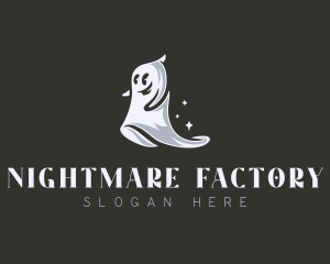 Spooky Ghost Halloween logo design