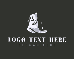 Spooky Ghost Halloween Logo