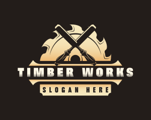 Chisel Sawmill Workshop logo design