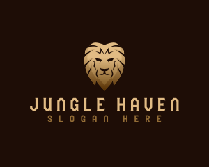 Premium Jungle Lion logo design