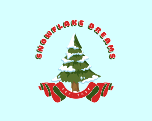 Winter - Winter Christmas Tree logo design