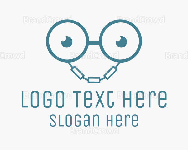 Handcuff Geek Eyeglasses Logo