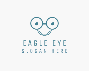 Handcuff Geek Eyeglasses logo design