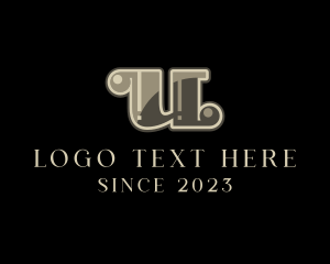 Letter U - Retro Musical Producer logo design