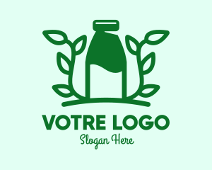 Organic Plant Milk Logo