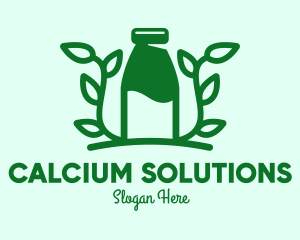 Organic Plant Milk logo design