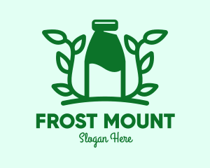 Organic Plant Milk logo design