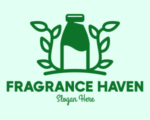 Organic Plant Milk logo design