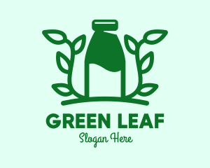 Plant - Organic Plant Milk logo design