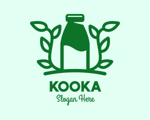 Organic Plant Milk logo design