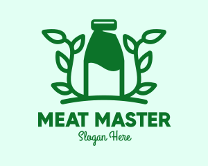 Organic Plant Milk logo design