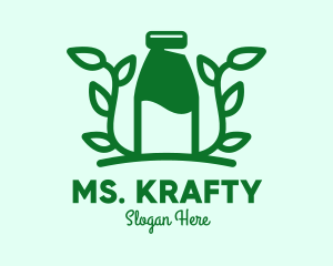 Beverage - Organic Plant Milk logo design