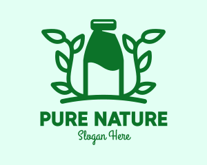 Organic - Organic Plant Milk logo design