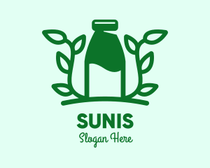 Organic Plant Milk logo design