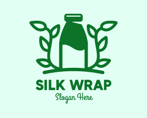 Organic Plant Milk logo design