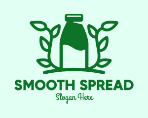 Organic Plant Milk logo design