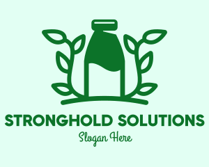 Organic Plant Milk logo design