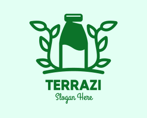 Organic Plant Milk logo design